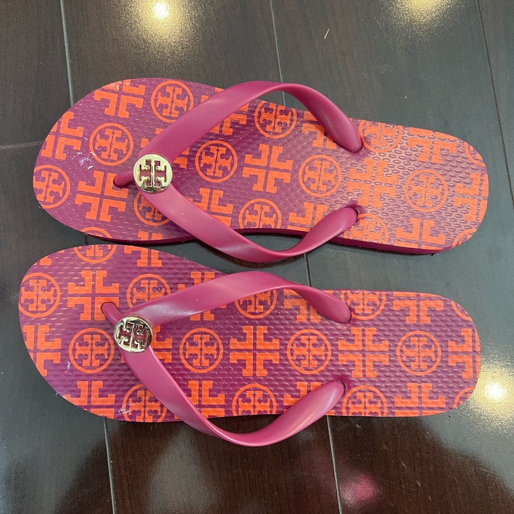 Tory Burch Pink Flip Flops
